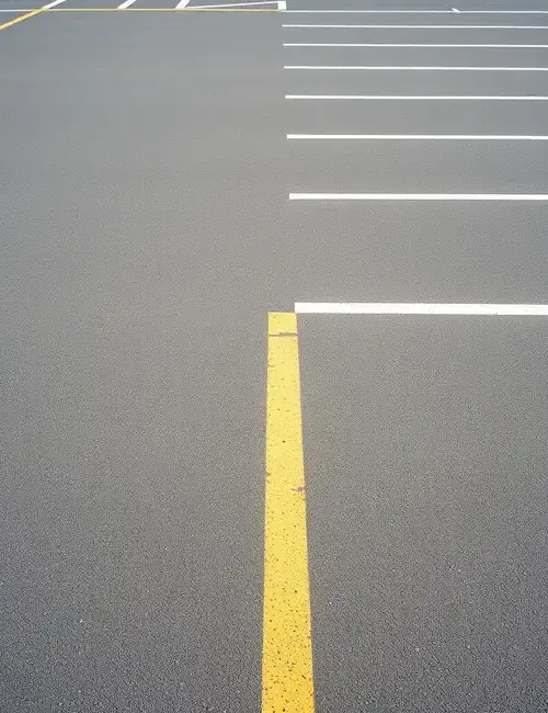 区画線と矢印の施工