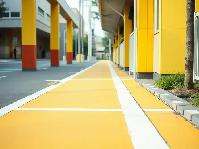 通学路のカラー舗装